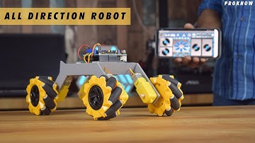 DIY Arduino Mecanum Wheels Robot | Smartphone Control