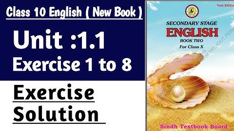 All Exercises 1 to 8 Unit 1.1 The Wise Caliph Of 10th English new book | Class 10 English Unit 1
