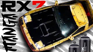 Initial D Style Spray Paint Job FC RX7