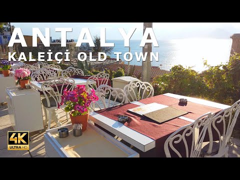 Walking in Antalya Kaleici Old Town, Turkey - Beautiful Promenade Walk in 2024 (4K Ultra HD, 60fps)