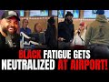 Airport Incident: Black Fatigue Threatens White Woman ✈️