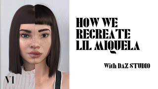 How to create Lil Miquela (famous virtual influencer) with DAZ Studio (SPEED VERSION)