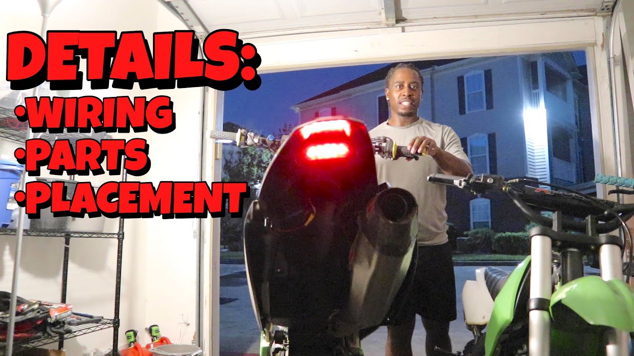 How To Add Rear Running Light Brake Light To A Dirt Bike! YouTube