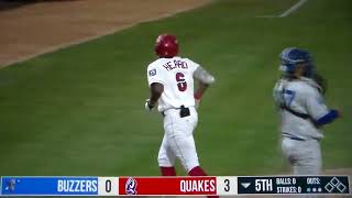 Rancho Cucamonga Lf Jeffery Heard Hits Home Run Vs. Ontario, 81126