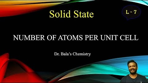 Number of atoms per unit cell - Simple explanation in Tamil