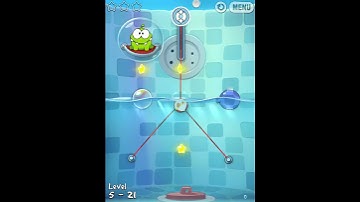 Cut the Rope Experiments 5-21 Walkthrough Bath Time