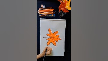 how to draw a maple leaf 🍁|| step by step (very easy)#shorts #shortvideo