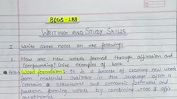 begs-183 solved assignment 2022-23 !! BEGS-183 hand written solved assignment!! ignou assignment!!