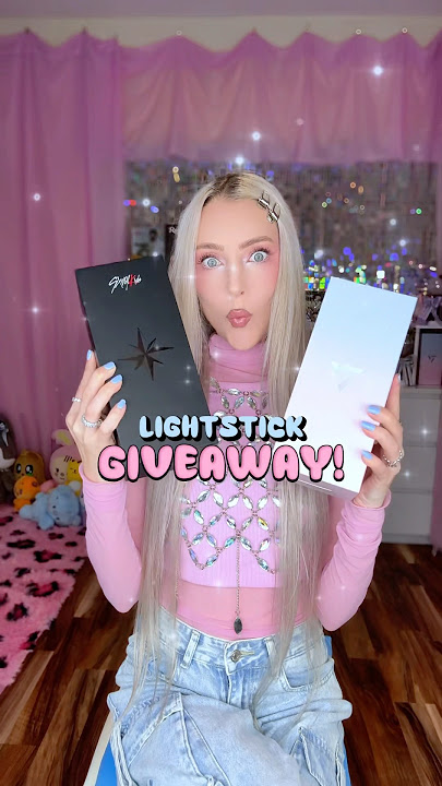 K-Pop Lightstick GIVEAWAY! 💕🌏✨ details in description below!👇🏼 #svt #skz #straykids #kpopshorts