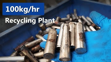 Perfect for Startups - 100kg/hr Li-ion Battery Recycling Plant