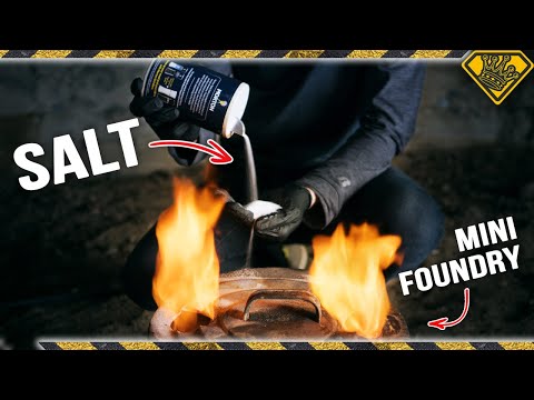 Melting SALT in a Furnace! TKOR&rsquo;s Molten Salt Backyard Smelting Experiment!