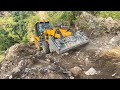 Making new road on Rocky hill with Jcb Backhoe