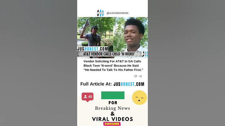Vendor For AT&T Calls Black Teen N-word Because He...