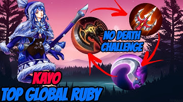 UNKILLABLE RUBY FULL REGEN - NO DEATH CHALLENGE | TOP GLOBAL RUBY BEST BUILD & GAMEPLAY 2022 | MLBB