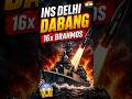 INS Delhi D61 - Dilli ka Dabang💥16x BrahMos, 9260km rangeSamundar ka sher🇮🇳 Jai Hind! #indiannavy