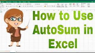 AutoSum Function in Excel | Excel Tutorial For Beginners #excel