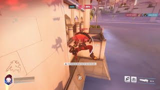 Junkrat Pharah Double Concussion Jump into Concussion Kill