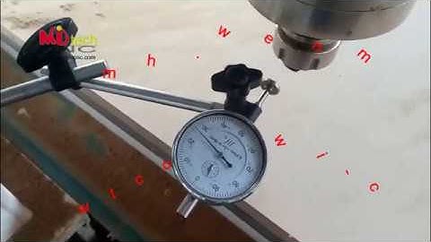 mitech cnc router machine accuracy test video