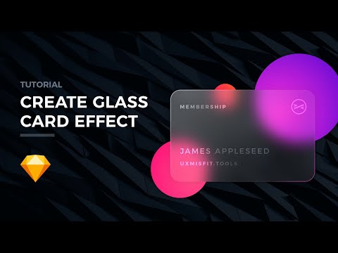 How to Create Glass Card Effect - Sketch Tutorial