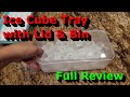 Ice cube tray with lid and bin  full review  great ice bin