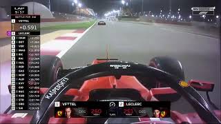 Leclerc vs Vettel - Bahrain 2019 GP