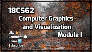 18CS62 - CG - MODULE 1 - Computer Graphics and Visualization - VTU 6th SEM CSE/ISE screenshot 3