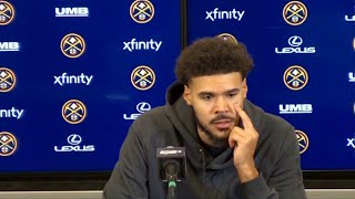 Cameron Johnson PostGame Interview | San Antonio Spurs vs Denver Nuggets