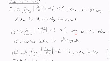 The Ratio and Root Tests - Calculus 2 (11.6a)
