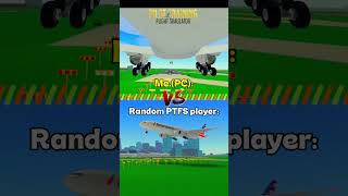 Which Landing is More BUTTER? (Roblox PTFS) #flight simulator #aviation #roblox #ptfs #shorts