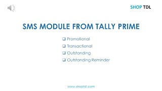 SMS Module From Tally Prime - www.shoptdl.com screenshot 4