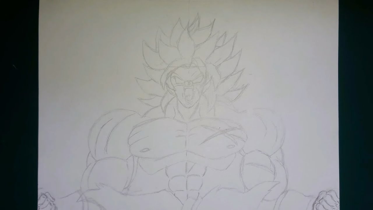 Como dibujar a broly ssj legendario - YouTube