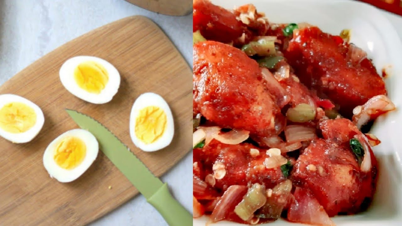 Egg chilly recipeHow to make egg chilli recipe in homeanda chilli