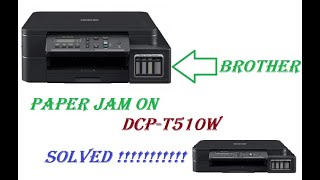 Paper Jam On Printer DCP-T510w Brother Printer Solved Simple Method....