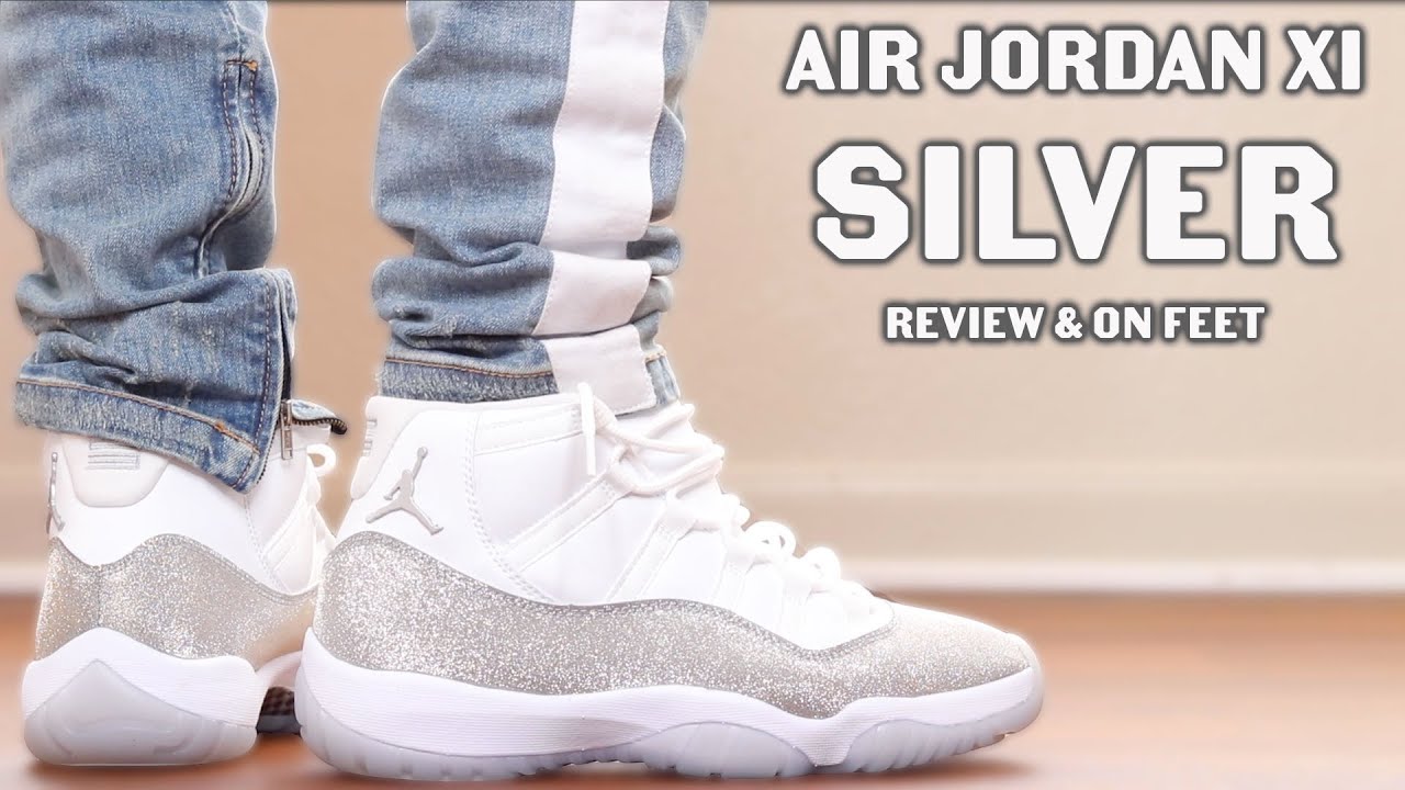 jordan 11 silver glitter outfit