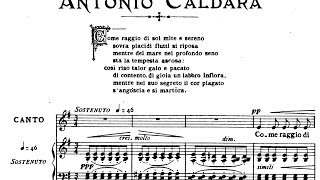 Video thumbnail of "Antonio Caldara - Come Raggio Di Sol - Piano only Em"