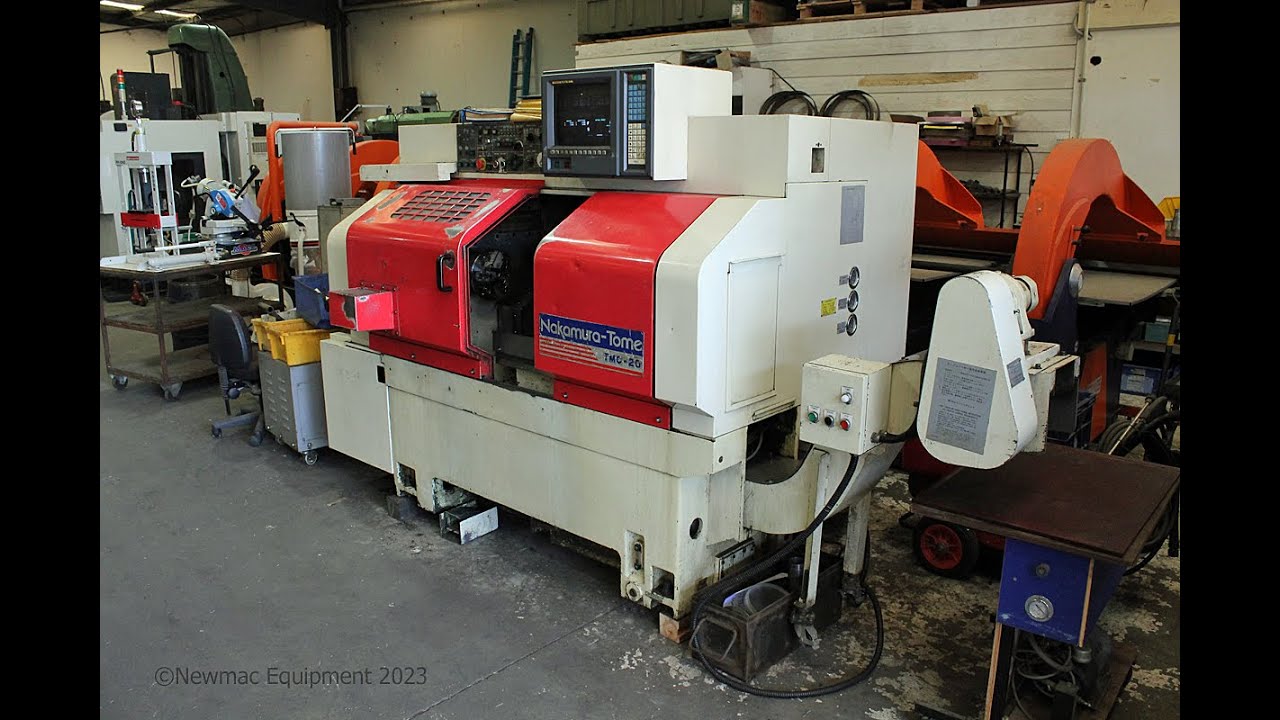 Nakamura Tome TMC 20L CNC lathe - YouTube