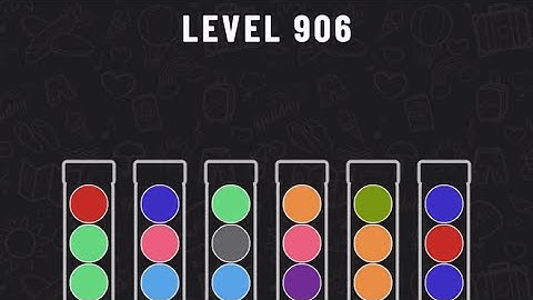 Ball Sort Puzzle Level 906 #ballsortpuzzle #ballsortpuzzlegameplay #puzzlegame #mobile games