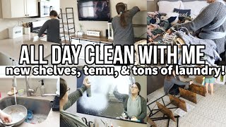 ALL DAY CLEAN WITH ME 2023 | HOMEMAKING MOTIVATION | TONS OF LAUNDRY!