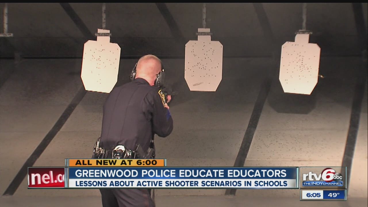 Greenwood police educate teachers about active shooter scenarios - YouTube