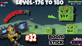 boom stick : bazooka puzzles gameplay level-176 to 180 #boomstick #stickgame #mobilegame #games