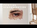 OIL PAINTING DEMONSTRATION #1 || How To Paint An Eye