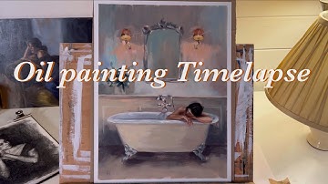 Oil painting timelapse - From start to finish✨