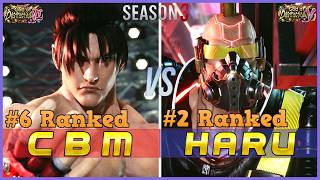 T8 S3 ▰ CBM (#6 Ranked Jin) Vs HARU (#2 Ranked Jack-8) ▰ Tekken 8 High Level Gameplay