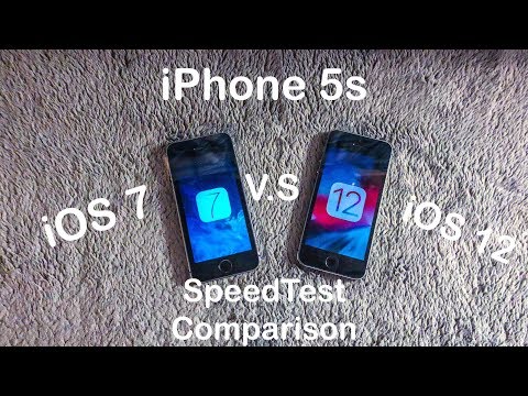 iPhone 5S iOS 12 vs iPhone 5s iOS 11 - Speed Test!. 