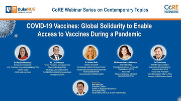 COVID-19 Vaccines - Global solidarity to enable access to vaccines during a pandemic