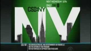 CSI: NY 6.17 Trailer / Promo