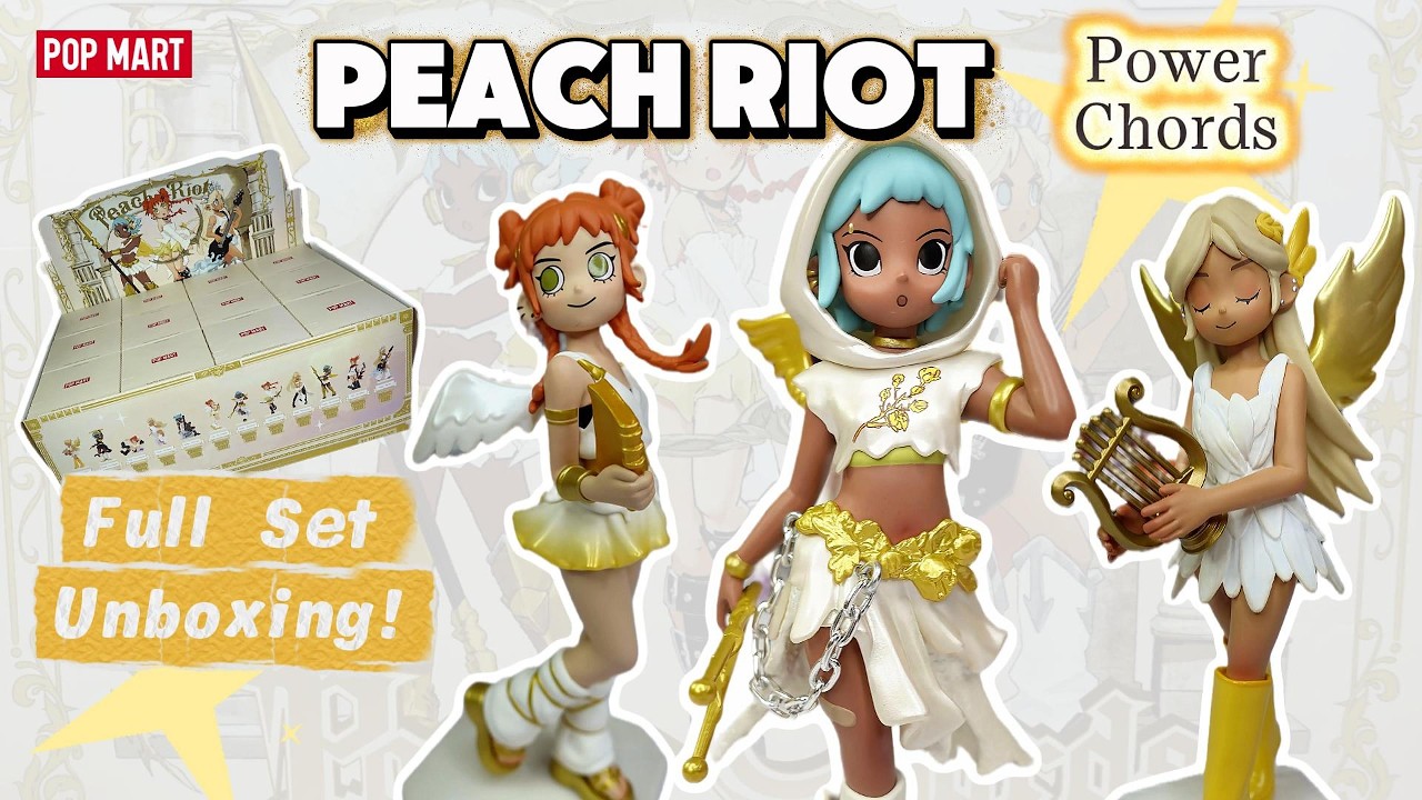 🎸 FULL SET UNBOXING! POP MART Peach Riot Power Chords Series