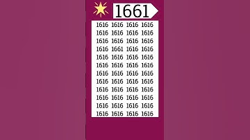 Logically find the hidden 1661 in 5 seconds #fypシ゚viral #fypviral #fyp #iqtest #shorts #eymath