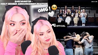 [REACTION] BABYMONSTER - DEBUT MEMBER ANNOUNCEMENT REACTION