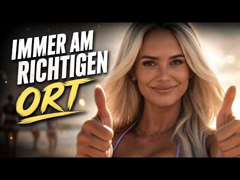 Ich bin immer am richtigen OrtZur richtigen Zeit im richtigen MomentWo das Leben mich ruft